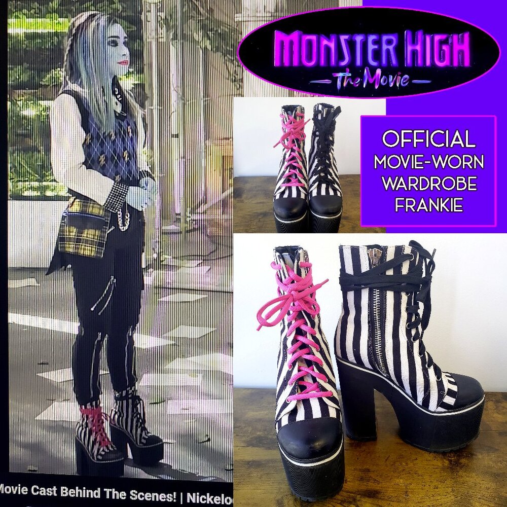 Monster High Wardrobe Frankie Stein Grave Girls Dolls Kill Platform Boots Sz 6M